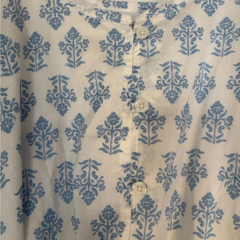 Blue and White‎ Midi Dress